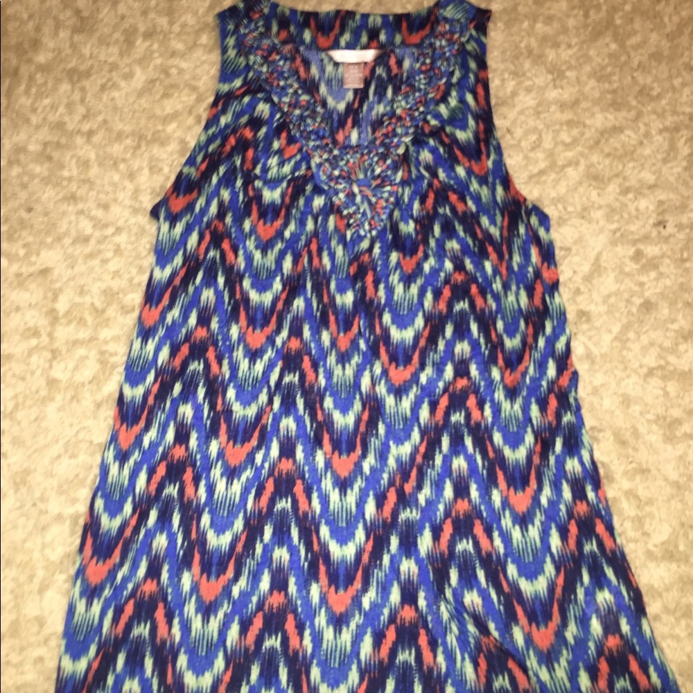 colorful blouse tank